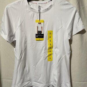 NWT! Women's Spyder Active Short Sleeve T-Shirt - White, Size Small
